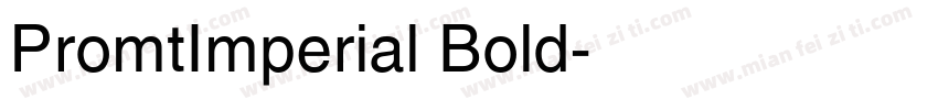 PromtImperial Bold字体转换